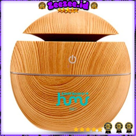 Aromatherapy Air Humidifier Desain Kayu Yellow