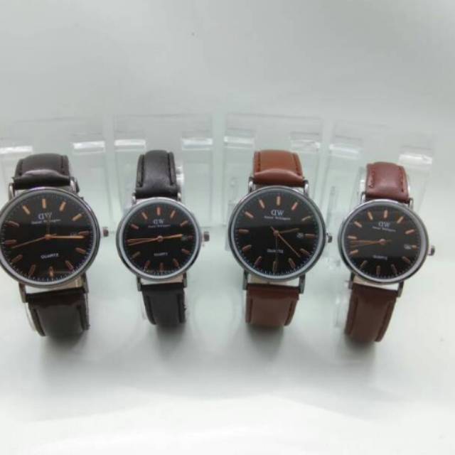 Terlaris jam tangan couple Daniel walington DW tanggal aktif murah