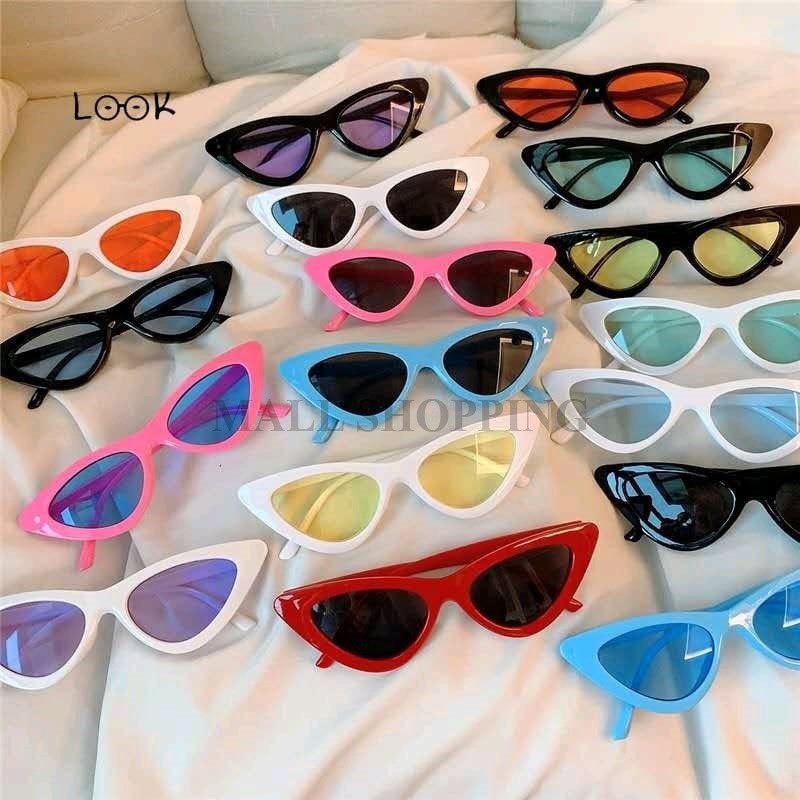 (COD) Kacamata Hitam Fashion Hip Hop Cat Eye Sunglasses MALLSHOPPING