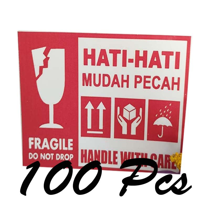 

Stiker Fragille 100 Pcs Mudah pecah untuk online