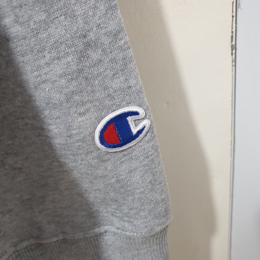 Champion reverse wave small script crewneck / champion crewneck original