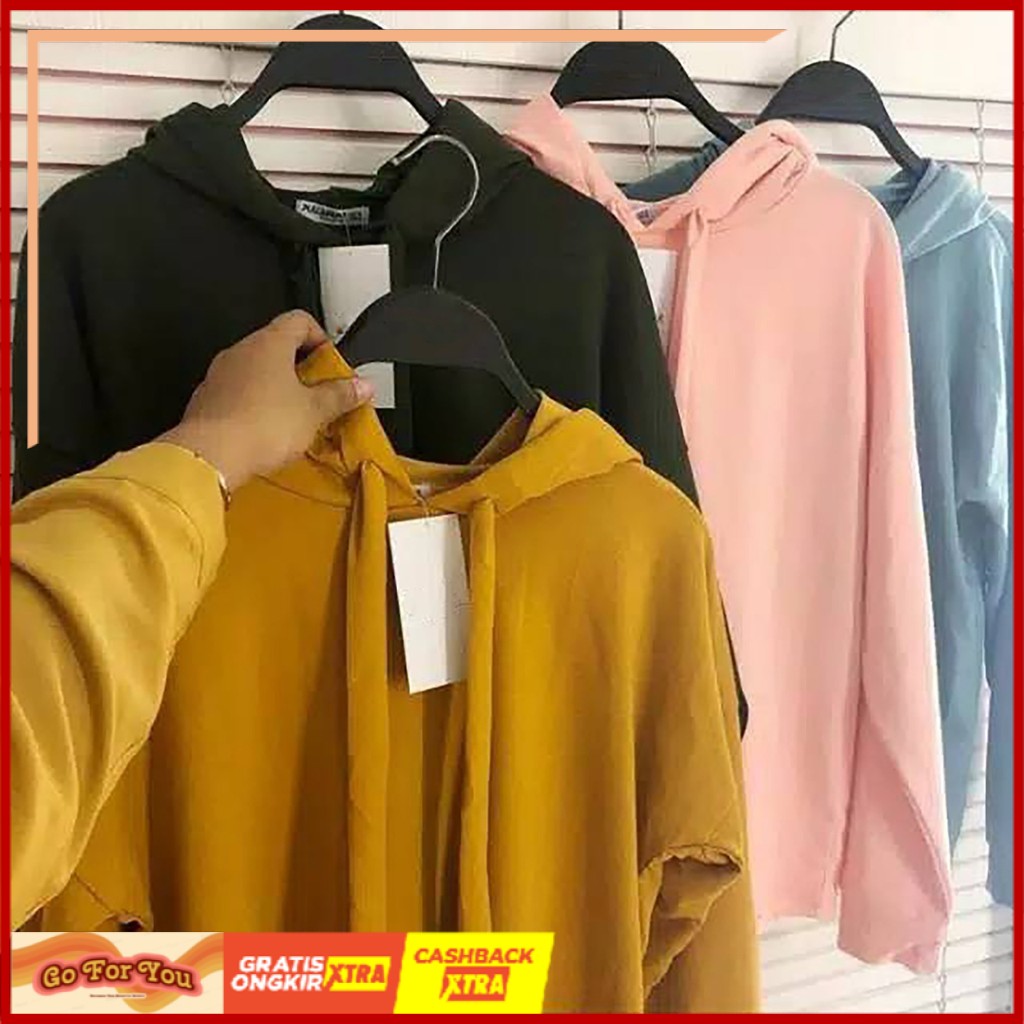 Sweater polos - sweater - sweater babyterry - fashion wanita - fit to L [Goforyou]