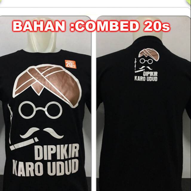 Kaos distro baju tshirt  kopi:karo udud rokok