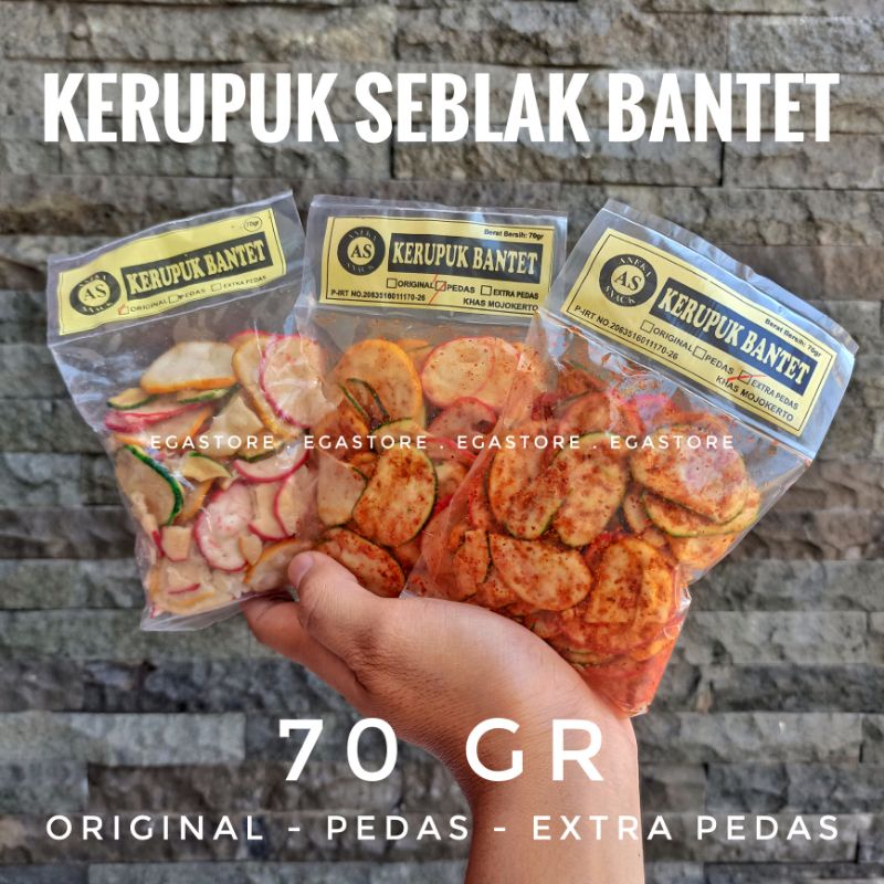 [WAJIB TAMBAH BUBBLE WRAP] Kerupuk/Makaroni Bantet 70gr