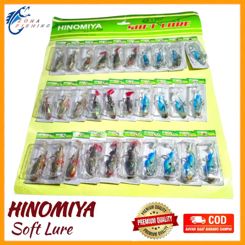 Umpan Soft Lure HINOMIYA Minnow ikan 6cm 8cm