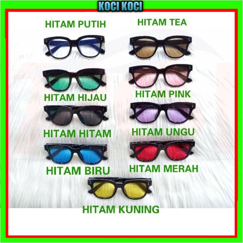 Kacamata Hitam Sunglasses Korean Fashion Small Candy Colo untuk Wanita/Pria