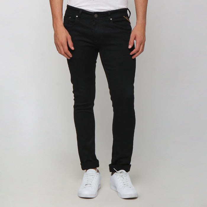 NEW ORIGINAL Boy London Celana Jeans Pria Original - Black Slim Fit 007