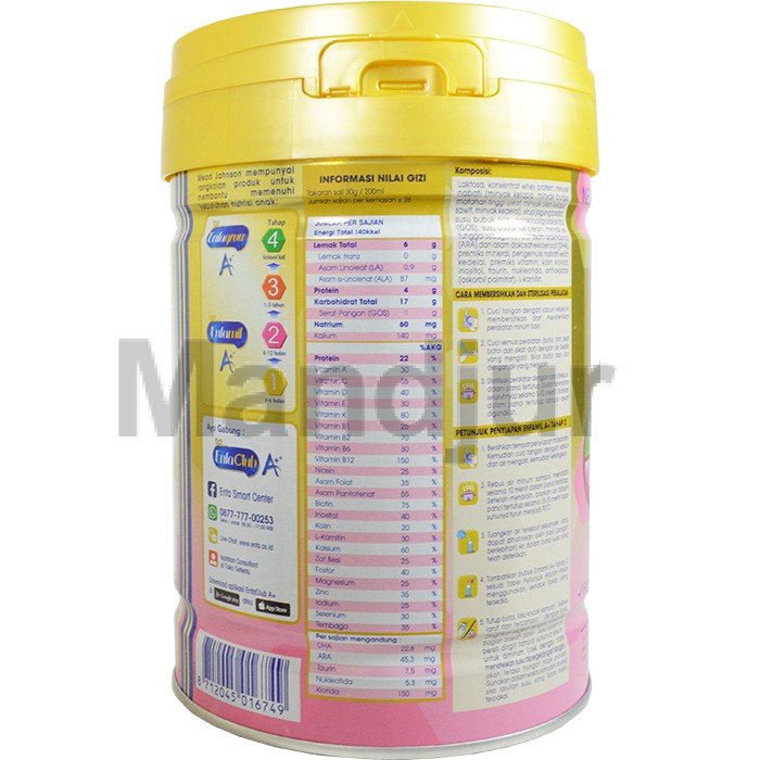 Enfamil A Tahap 2 Susu Formula Bayi Plain 800 Gr Shopee Indonesia