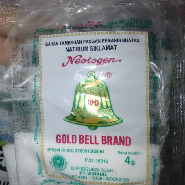 

sodium pemanis buatan Gold Bell isi 10pcs (BERKUALITAS)