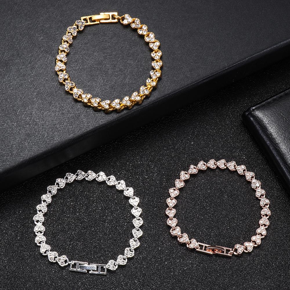 Lily Berlian Imitasi Gelang Pesona Pernikahan Pengantin Austria Kristal Tangan Rantai