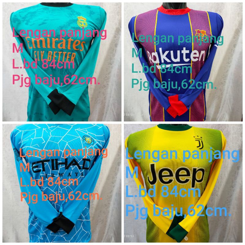 [Saieko Fashion Sport] BAJU BOLA JERSEY FUTSAL LENGAN PANJANG ANAK UKURAN M