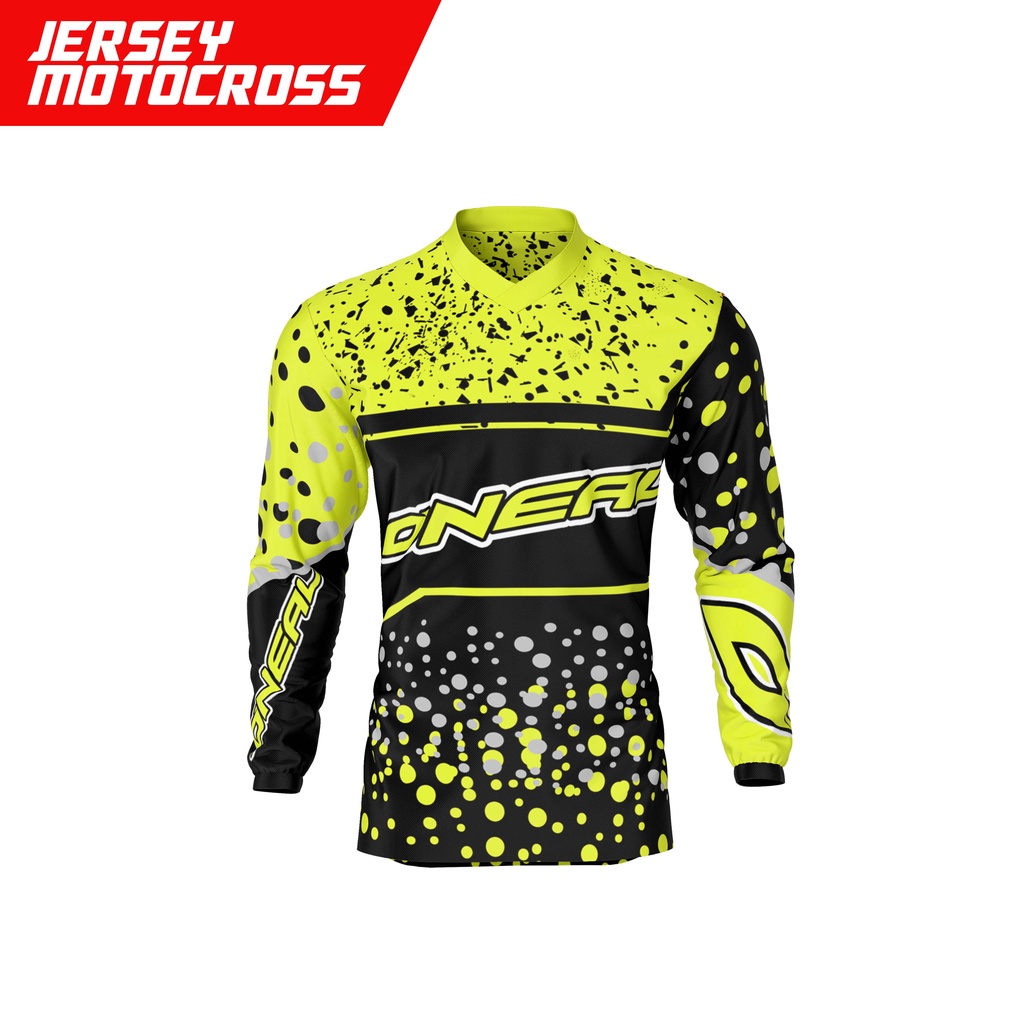 JERSEY RACING MOTOR CROSS LONG SLEEVE MOTOCROSS LENGAN PANJANG SERIES 4