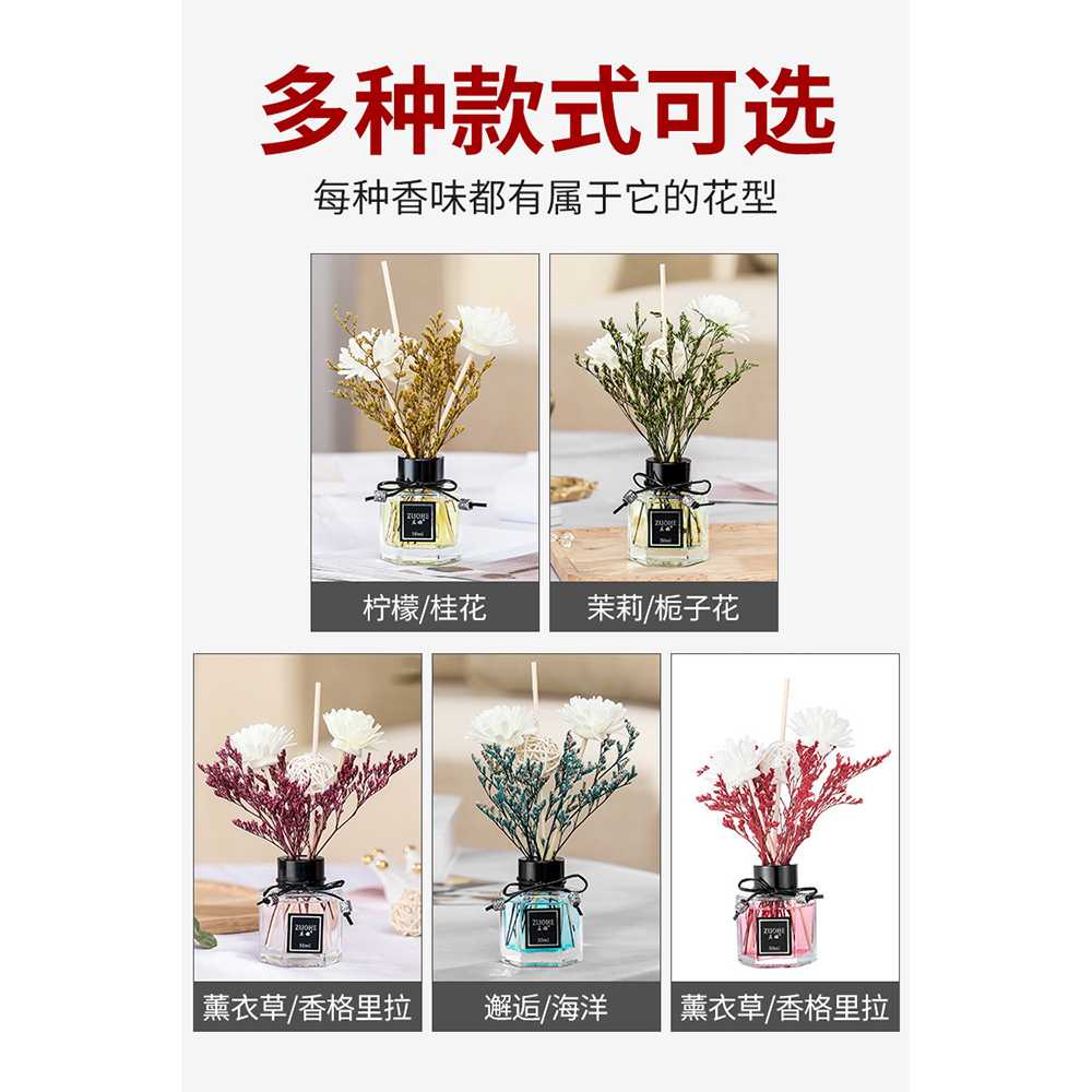 ZUOHE Parfum Ruangan Aroma Diffuser Reed Rattan Sticks 50 ml