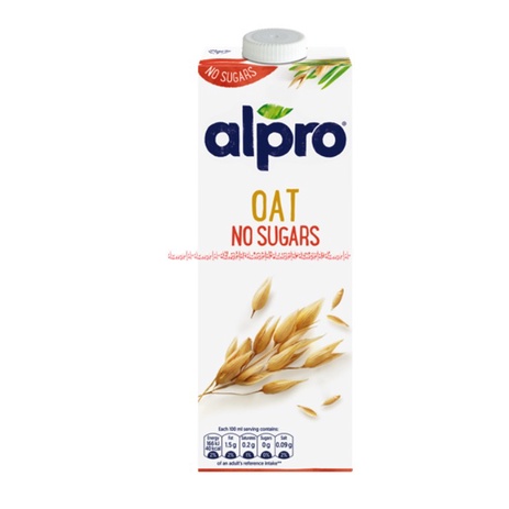 Alpro Oat No Sugar 1L Susu Oat Tanpa Gula Less Sugar UHT Minuman Oats Gandum Siap Minum Al Pro 1 Litter Oat All Pant Totally