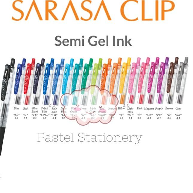 

Terupdate 8C9 Pulpen Gel Warna Sarasa Clip Zebra 0.5mm - Bolpen Gel Pen Color 0,5 mm 37 Ready