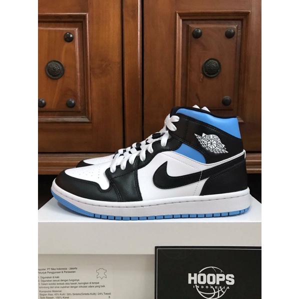 AJ 1 Mid Royal Black Blue