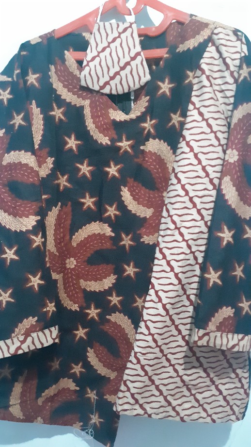 Blouse Batik Modern  | Atasan Batik Wanita | Free Maskar | Size S-m-l-xl-xxl-3l-4l-5l