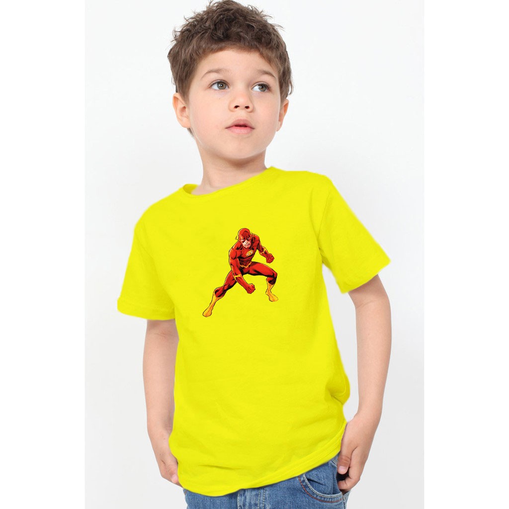 YOURSTYLE1119 - KAOS FLASH / KAOS ANAK FLASH / SUPER HERO / CNY /KAOS ANAK KATUN 24S