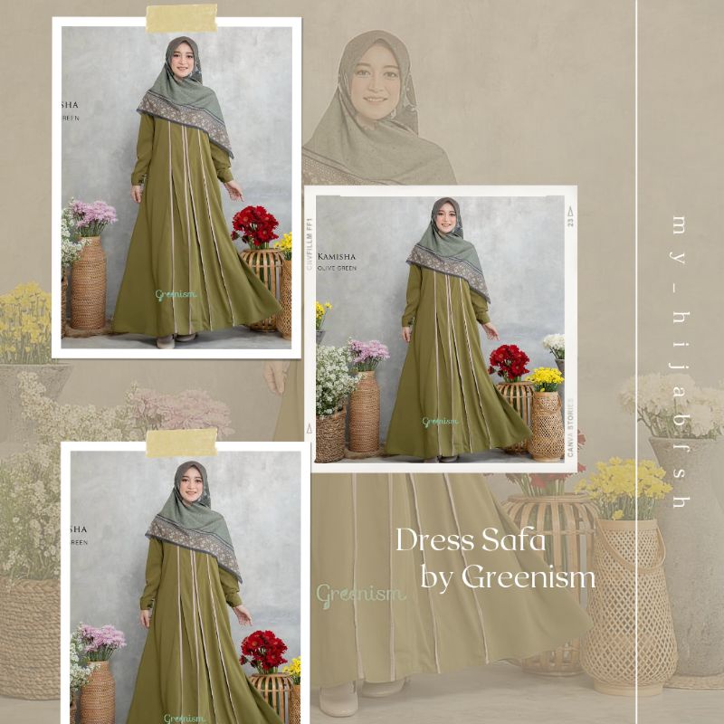 Gamis Kamisha by Greenism | Gamis Kamisha | kamisha dress greenism | kamisha dress | dress greenism 