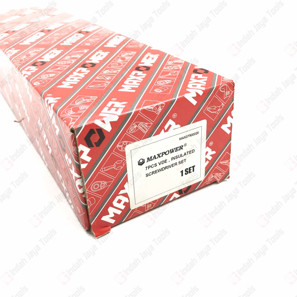 MAXPOWER Obeng Listrik Set 7 Pcs - Insulated Screwdriver Set