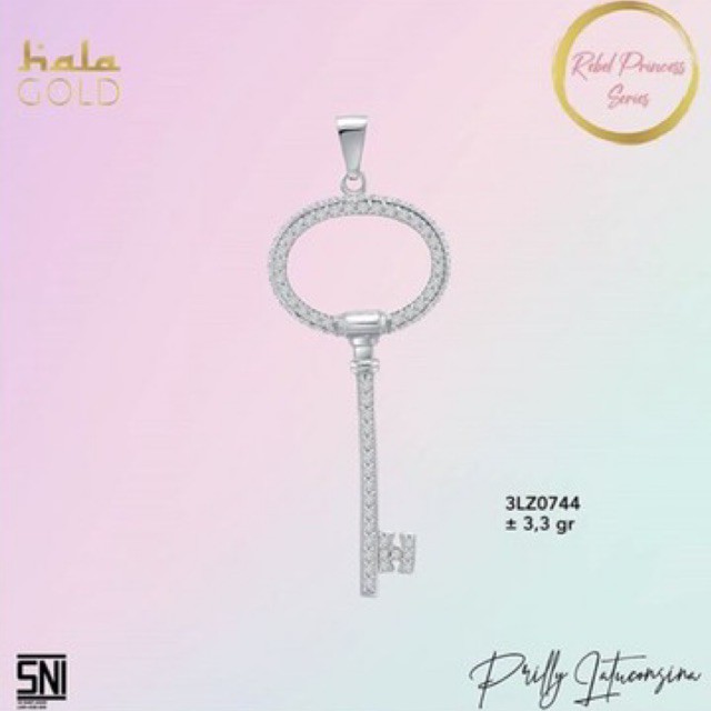 Liontin kunci rebel princess collection by Hala Gold x Prilly Latuconsina