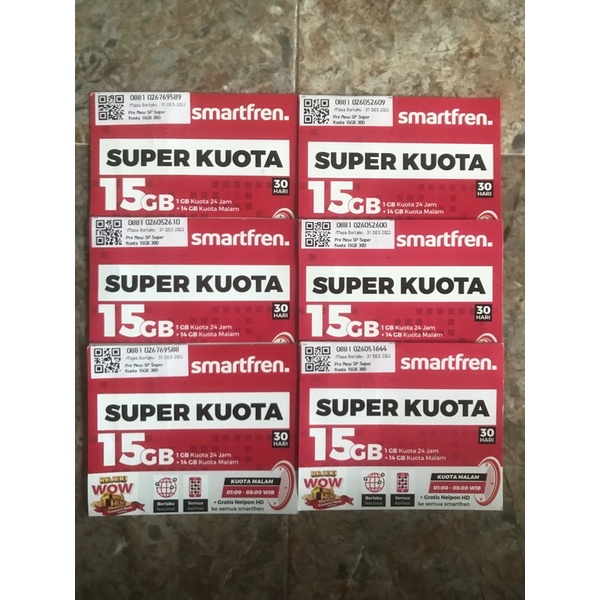❗PERDANA SMARTFREN SUPER KUOTA 15GB