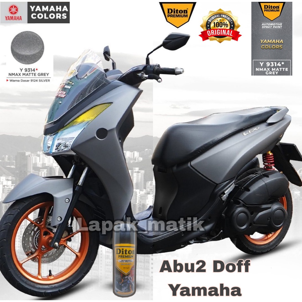 Pilok DITON PREMIUM NMAX MATTE GREY Y9177 400mL ABU ABU DOFF