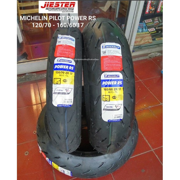 Jual Ban Michelin Pilot Power Rs 1 70 160 60 Ring 17 1set Indonesia Shopee Indonesia