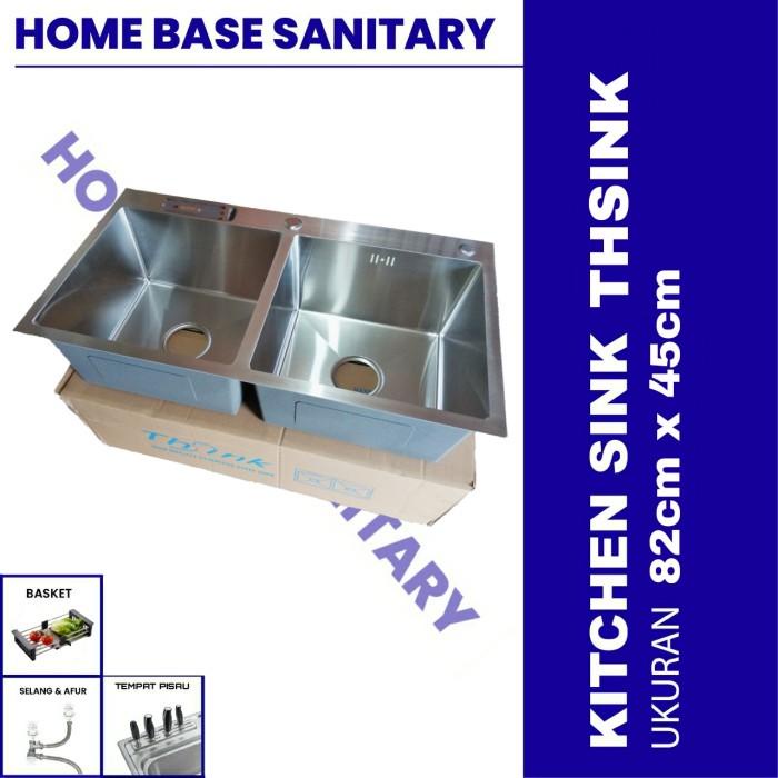 Kitchen Sink / Bak Cucian Piring 2 Lubang merk THSINK 8245
