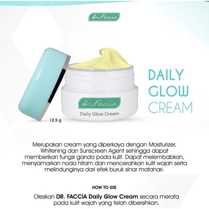 dr Faccia Daily Glow Cream - Whitening WX 1 (02 002 001) PRODUK TERBATAS
