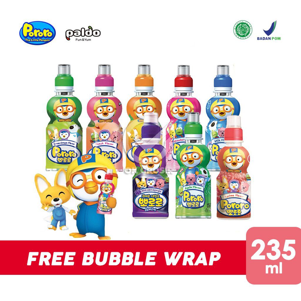 

Pororo Fruit Juice Drink / Tayo / Minuman Rasa Strawberry (235 ml)