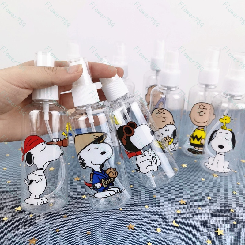 We Flower Portable Cartoon Snoopy Spray Bottle 100ML Travel Size Bottles Refillable Container