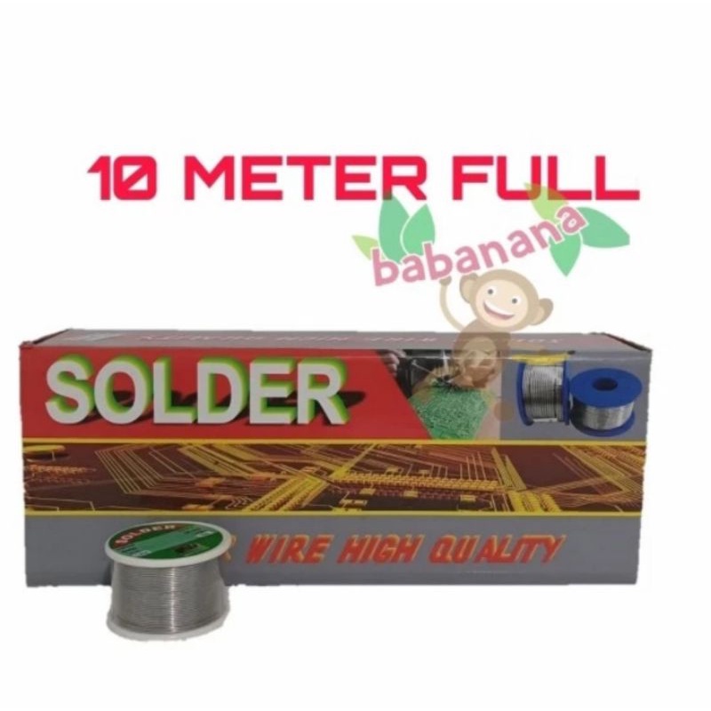 Timah solder 0.8mm 10 meter refill las roll gulungan