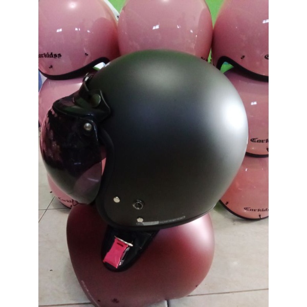 HELM CAKIL FULL FACE LIST CHROME CUSTUM FULL LEHER ORIGINAL SNI