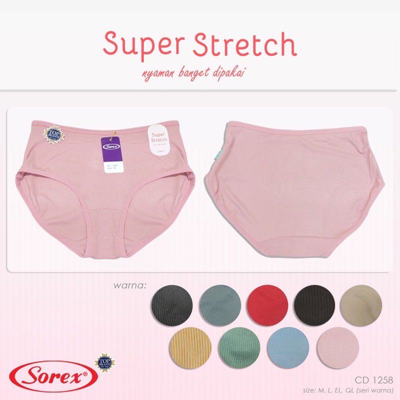Grosir Celana dalam  wanita Sorex Super Stretch 1258