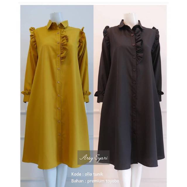 Olla Tunik Katun Toyobo - tunik rempel busui