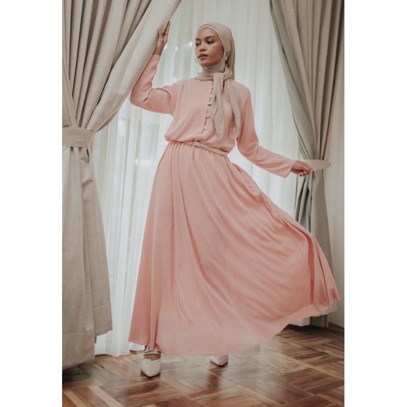 norah dress blush dian pelangi preloved vvgc