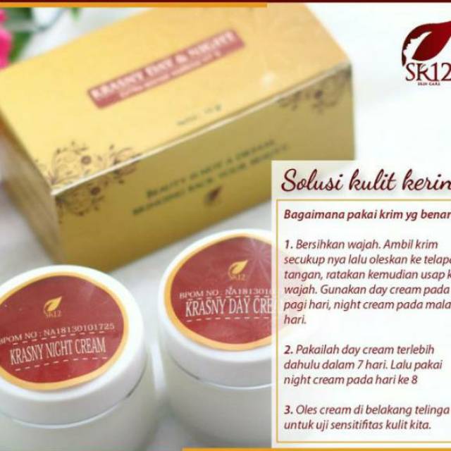 Krasny day cream krim siang saja SR12 BPOM ORIGINAL