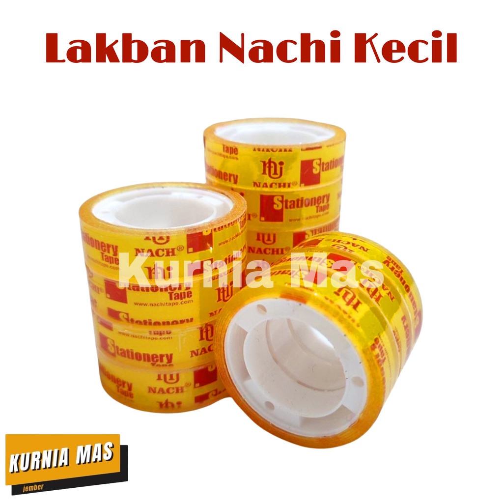 

Isolasi Nachi Kecil Lakban Bening Tape Solatip Perekat Transparan