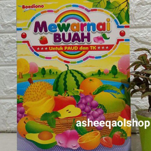 Buku Mewarnai Buah Untuk Anak Paud/Tk
