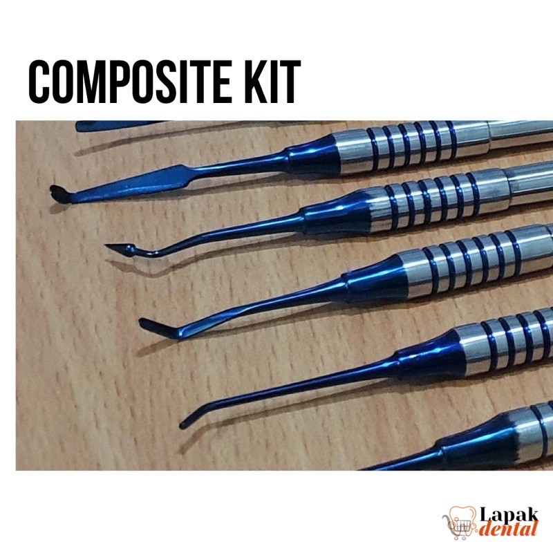 Dental Composite Filling instrument set kit / set instrumen komposit dental