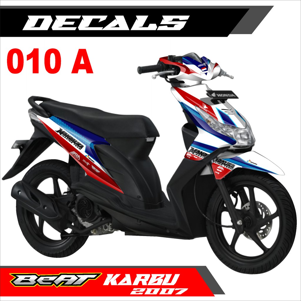Decal Sticker - Dekal Stiker Fullbody BEAT KARBU 2007 Design MANDALIKA RACING TEAM  -  010