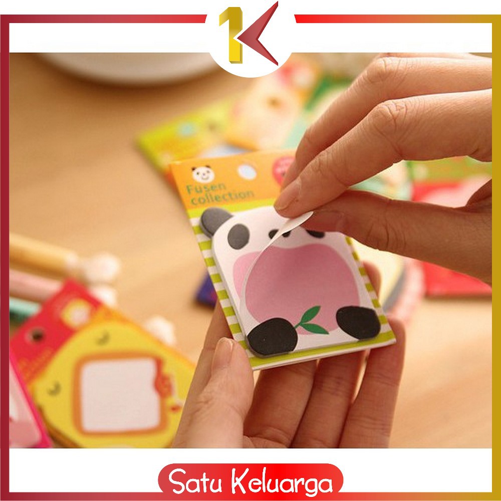 SK-A3 Sticky Notes Motif Binatang Tempelan Kertas Catatan Memo Note Karakter Animal Lucu Unik-4