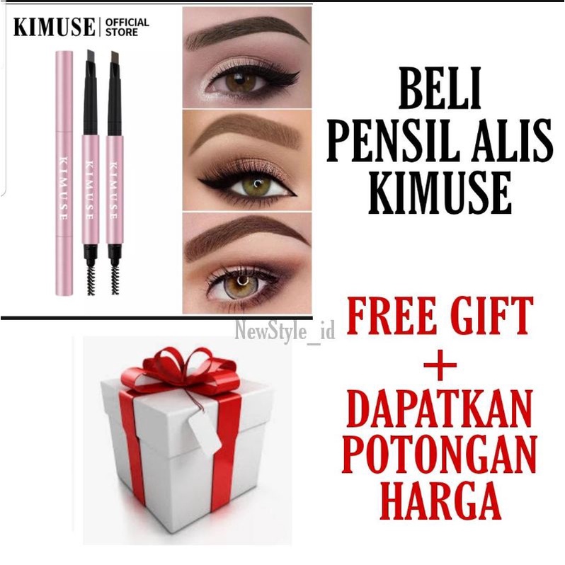 [COD &amp; READY STOCK] KIMUSE LONG WEAR SKINNY BROW PENCIL | PENSIL ALIS KIMUSE | EYEBROW PENCIL KIMUSE