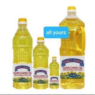  minyak bunga matahari  sun flower oil 500 ml family 