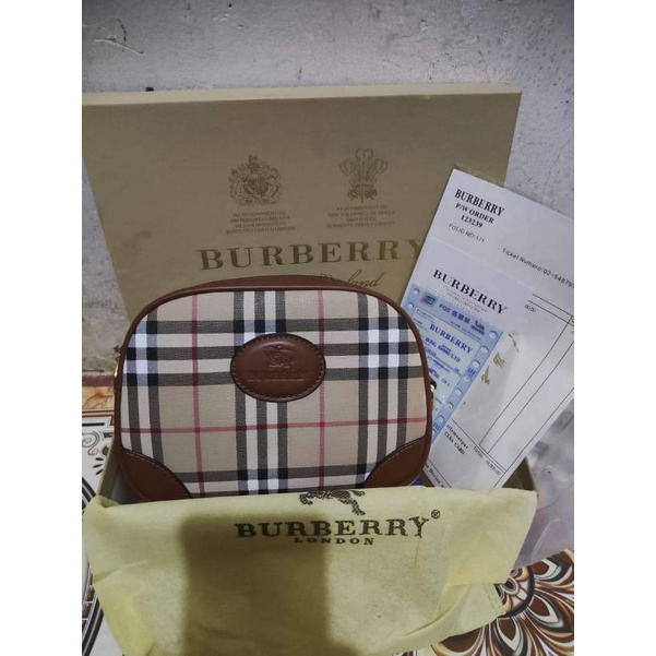 NEW ITEM burberry selempang / sling bag free box