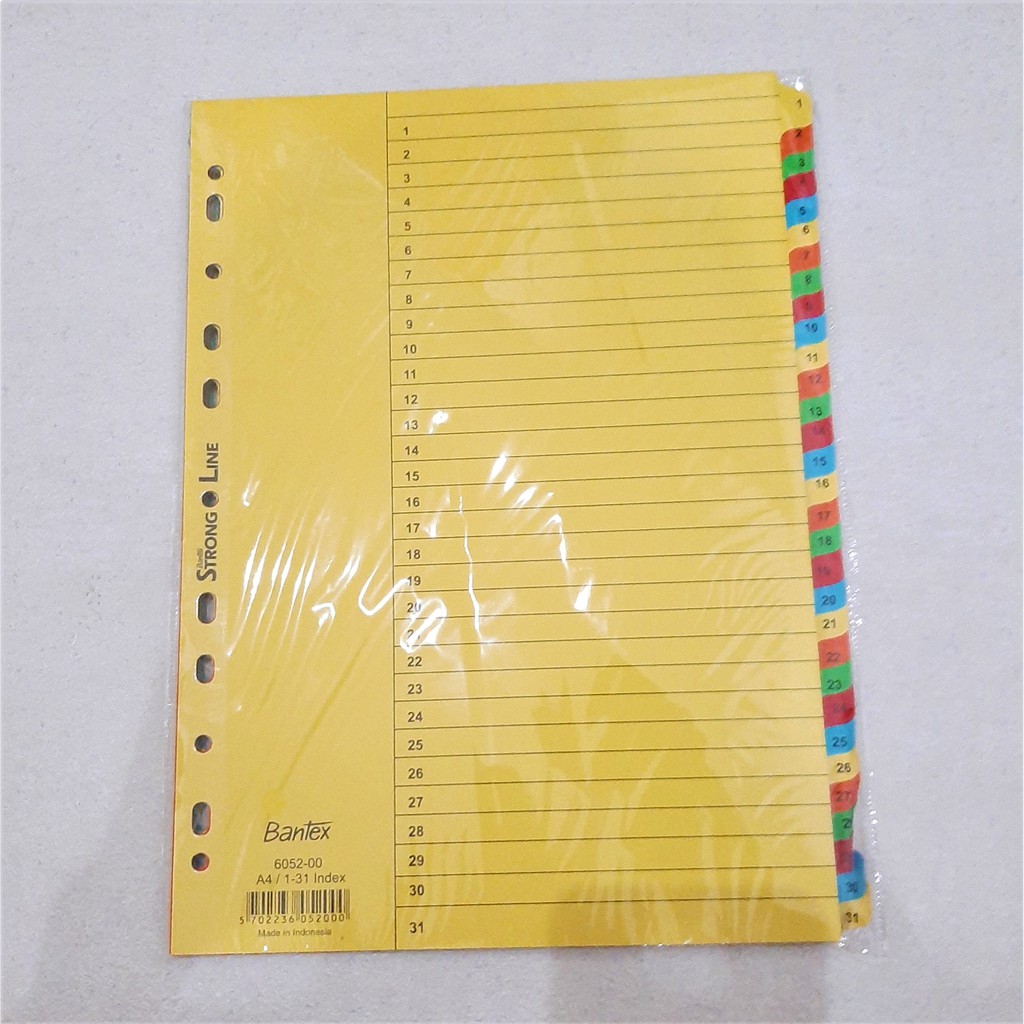 

Pembatas File Bantex 6052-00 A4 (31 Pages)