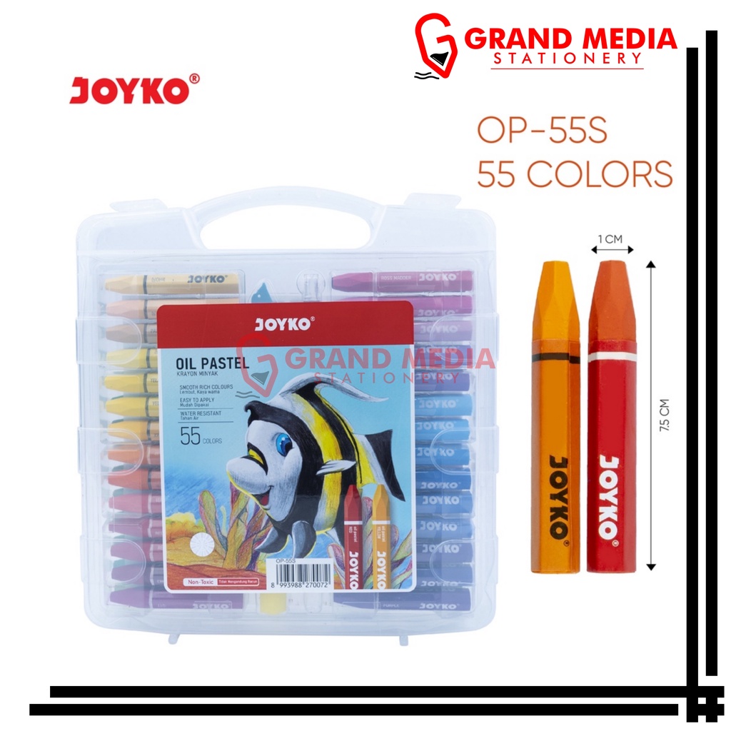

[GRAND MEDIA] OIL PASTEL / CRAYON JOYKO 55 WARNA OP-55S