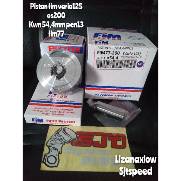 piston kit fim vario125 kwn os 200 54,4 mm pen13 fim77-1