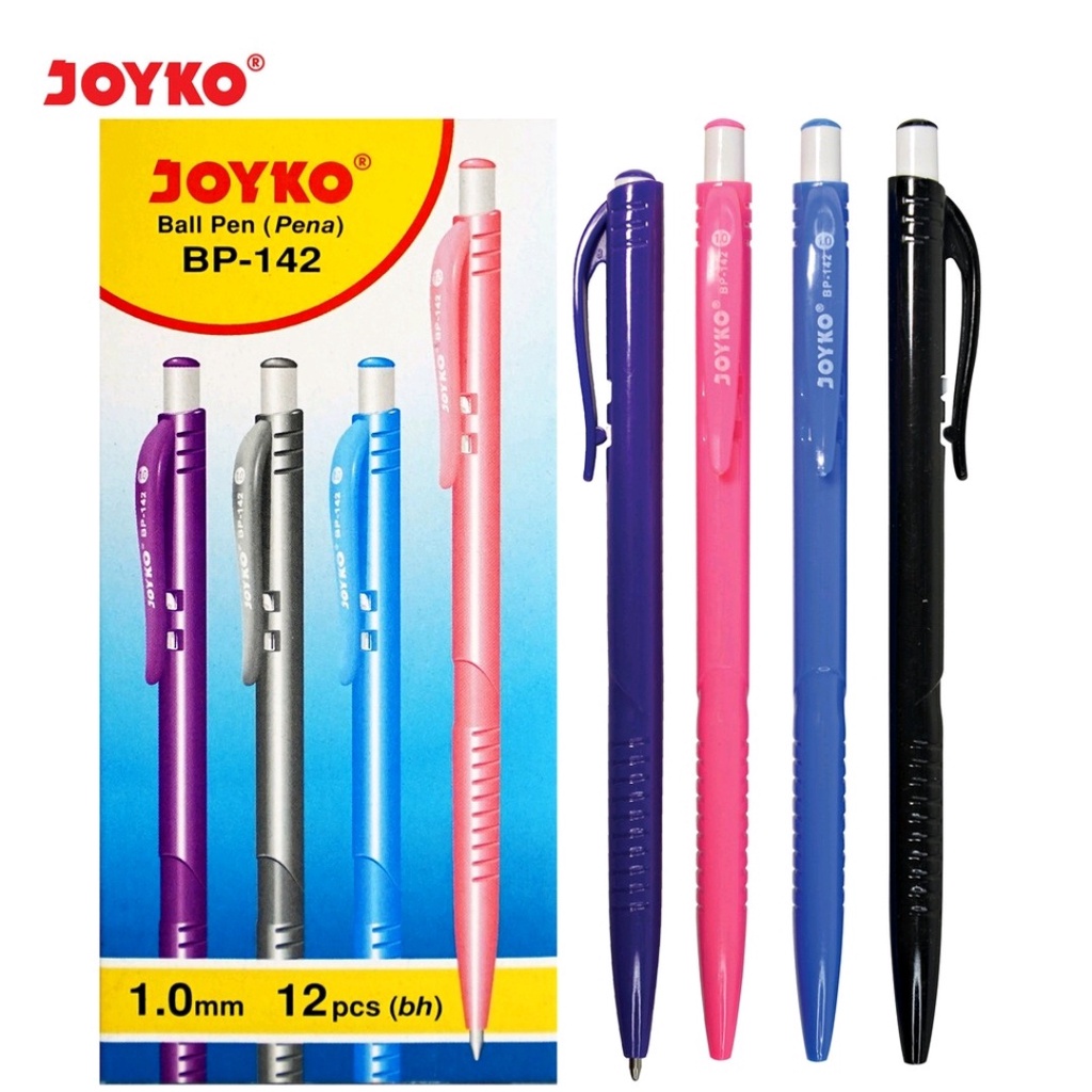 

Ball Pen Pulpen Joyko BP-142 1.0 mm 1 Box 12 Pcs